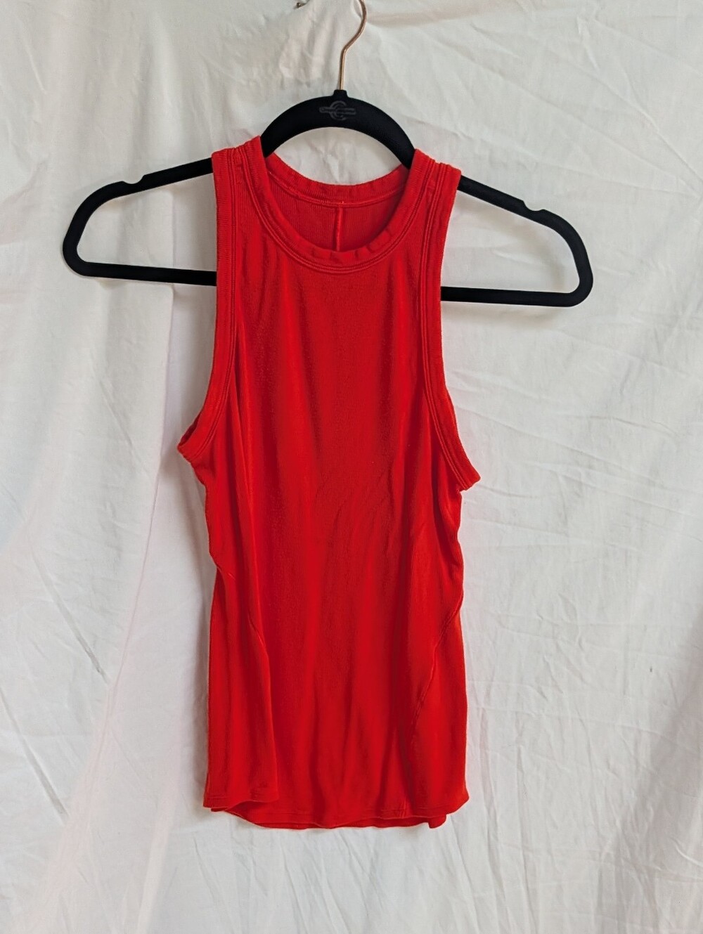 lululemon athletica Bright Red Ribbed Tank Top
